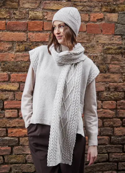 Sonny Aran Scarf in Chalkstone 
